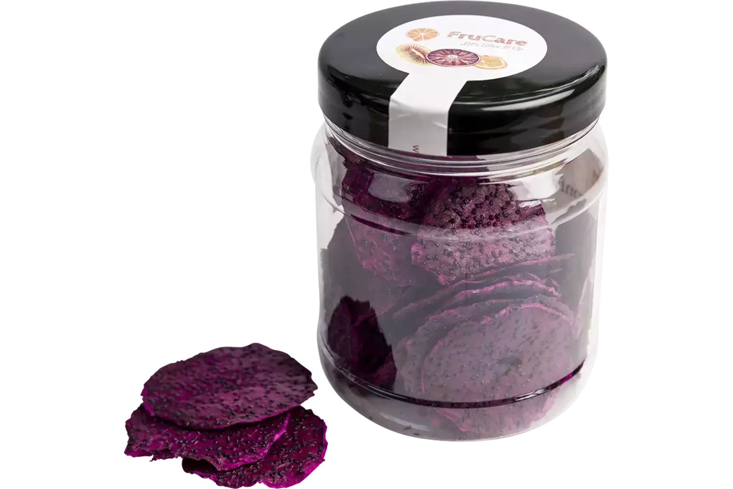 Gedr. rode pitahaya schijfjes 50-60st kist 15 stuks